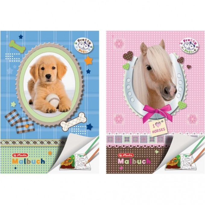 Альбом для рисования HERLITZ PRETTY PETS, А4, 28 листов 11295532