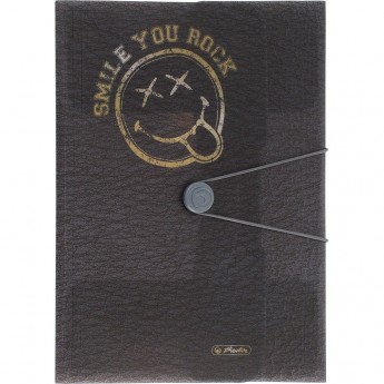 Папка с резинками HERLITZ SMILEYWORLD POP TO GO, А4, РР