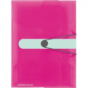 Папка с резинкой HERLITZ COLOUR BLOCKING А4, розовая