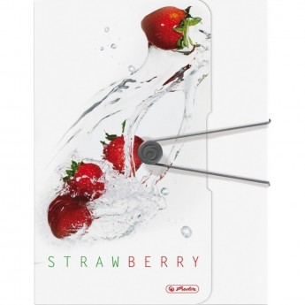 Папка с резинкой HERLITZ FRESH FRUIT Клубника, А4