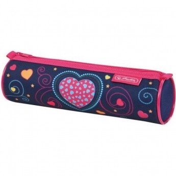 Пенал HERLITZ BLUE HEARTS круглый
