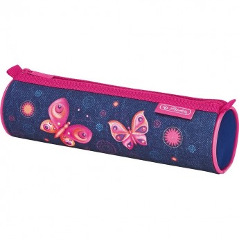 Пенал HERLITZ BUTTERFLY DREAMS круглый