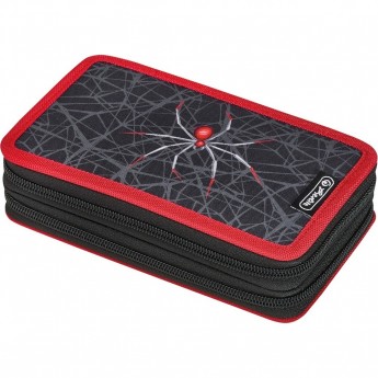 Пенал HERLITZ SPIDER, 2 молнии, 23 предмета